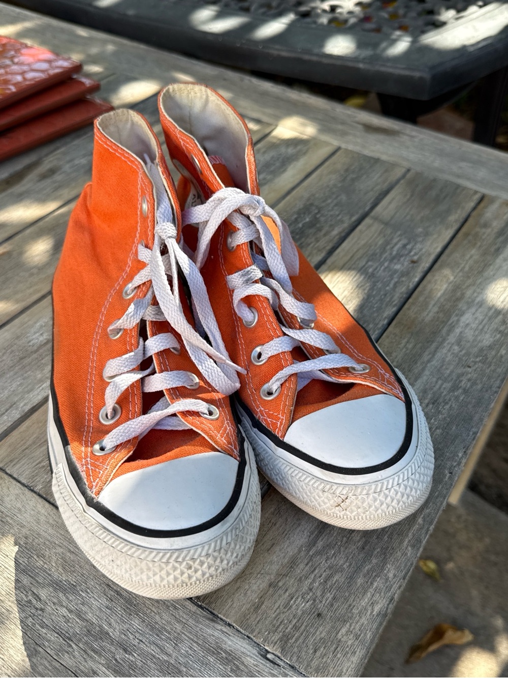 High-Top Canvas Sneakers with White Toe